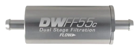 DeatschWerks In-Line Fuel Filter Kit 5/16 in Barb 5 Micron 55mm