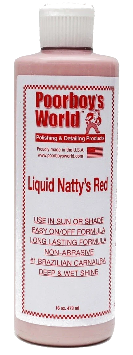 POORBOY'S WORLD Liquid Natty's Red wosk w płynie efekt mokrego lakieru 473ml