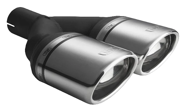 Uniwersalna końcówka tłumika owalna 120×80mm długość 250mm średnica montażowa 60mm - N2-27P/60