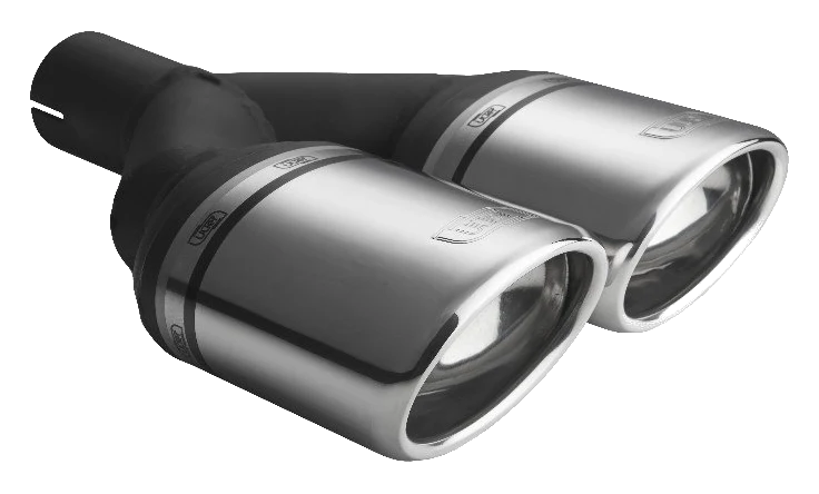Uniwersalna końcówka tłumika owalna 120×80mm długość 250mm średnica montażowa 60mm - N2-27P/60