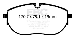 DPX2434 Klocki hamulcowe ULTIMAX2 EBC Brakes Volkswagen California T6.1 Caravelle T6.1 Volkswagen COMMERCIAL Transporter Kombi/Camper T6.1