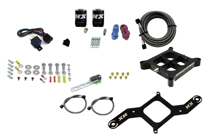 4150 Billet Crossbar Plate System Single Stage 100-500Hp without Bottle Nitrous Express NX 66042-00