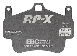 DP82029RPX Sportowe klocki hamulcowe RP-X Racing EBC Brakes Porsche Boxster 987 Boxster Spyder 987 Cayman 987 Porsche 911 997 Boxster Boxster S Boxster Spyder Cayman Cayman Sport 911 997 Car