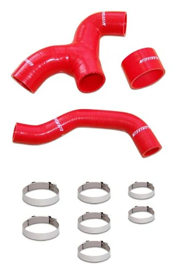 Przewody silikonowe intercoolera Mishimoto Subaru WRX 2002-2005 Czerwony