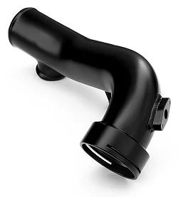 Charge pipe BMW N54 135i 335i 1M z flanszą na BOV 50mm Czarny