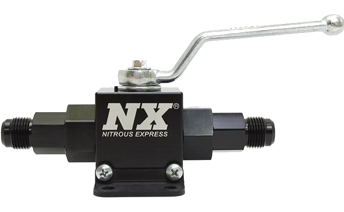 Lightweight Billet Aluminum In-Line Ball Valve 1/2 Inch I.D. with 8AN Fittings Nitrous Express NX 15159-8