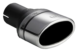 Uniwersalna końcówka tłumika owalna 120×80mm długość 80mm średnica montażowa 60mm - N1-28K/60