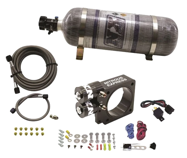 Nitrous Plate System with 12Lb Carbon Bottle for Ford Pushrod Style Engine 5.0L Nitrous Express NX 20955-12