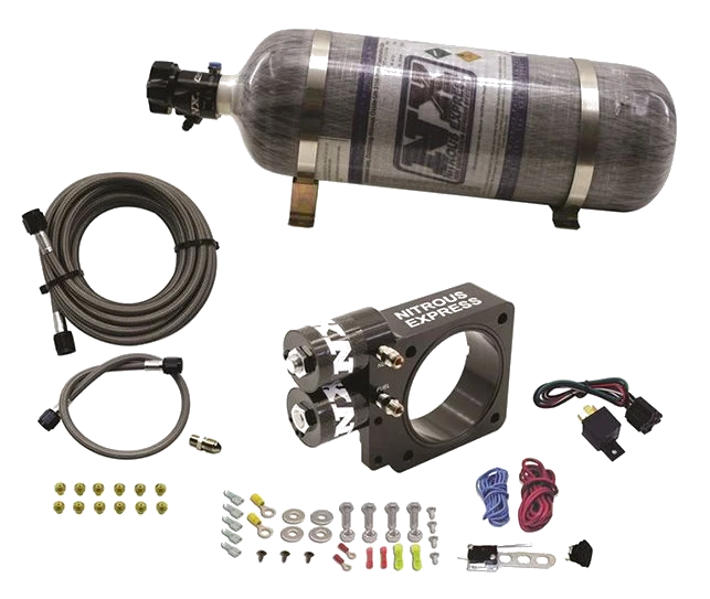 Nitrous Plate System with 12Lb Carbon Bottle for Ford Pushrod Style Engine 5.0L Nitrous Express NX 20955-12