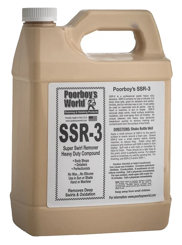 POORBOY'S WORLD SSR 3 Heavy Duty Compound mocno ścierna pasta polerska 3784ml