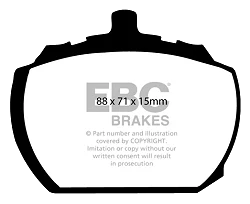 DP240 Klocki hamulcowe ULTIMAX2 EBC Brakes BEDFord CF 2 Van 230 CF 2 Van 250 CF 2 Van 280 Ford COMMERCIAL Transit 1st Gen 80 Transit 1st Gen 100 Transit 1st Gen 115 Transit 1st Gen 120 Trans