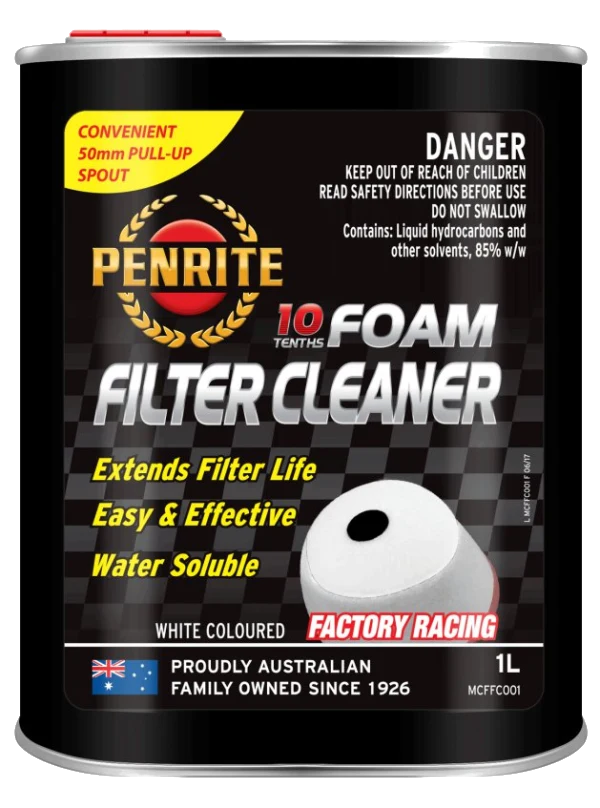 Penrite 10 Tenths MC Foam Filter Cleaner 1L – Profesjonalny Środek do Czyszczenia Piankowych Filtrów Powietrza