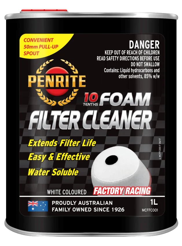 Penrite 10 Tenths MC Foam Filter Cleaner 1L – Profesjonalny Środek do Czyszczenia Piankowych Filtrów Powietrza