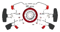 Hub Panel Kontrolny Kierownicy GT Pro SIMAGIC Łopatki Zmiany Biegów Symulator Simracing