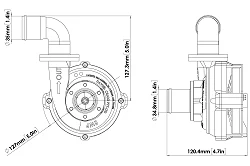 Davies Craig DC8006 EWP80 Alloy Flange Kit zdalna elektryczna pompa wody 12V