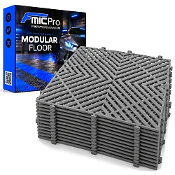 Podłoga modułowa panelowa FMIC.Pro do garażu warsztatu 40x40cm 20mm Szary 44 sztuki