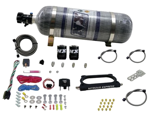 Nitrous Plate System with 12Lb Carbon Bottle for Ford GT 500 Nitrous Express NX 20949-12