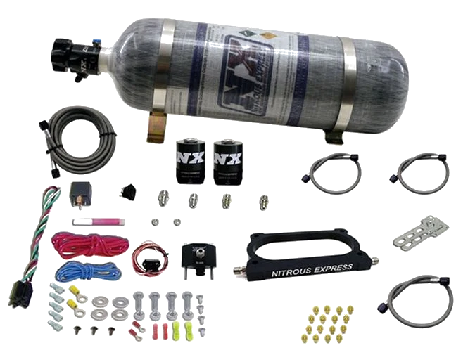 Nitrous Plate System with 12Lb Carbon Bottle for Ford GT 500 Nitrous Express NX 20949-12