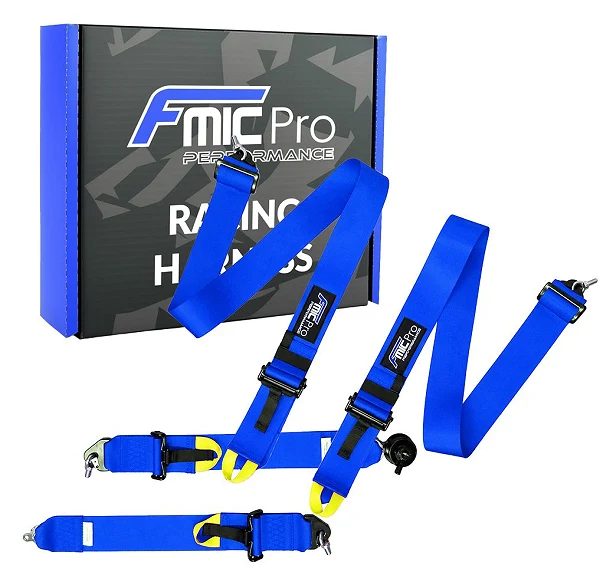 Pasy sportowe FMIC.Pro FIA 2031 8854/98 4-punktowe 3"x 3" Niebieskie
