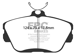 DP31168C Klocki hamulcowe REDSTUFF EBC Brakes Ford Thunderbird Lincoln Mark VIII MERCURY Cougar