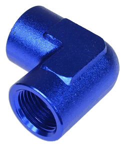 1/8 NPT 90' Nypel adapter żeńsko-żeński Niebieski