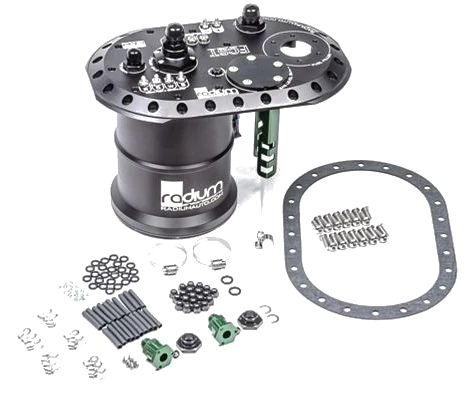 Fuel Cell Surge Tank Pumps not included Brushless TI Automotive E5LM Radium Engineering