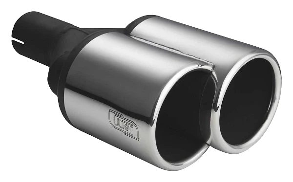 Uniwersalna końcówka tłumika okrągła długość 200/180mm średnica montażowa 60mm - N2-43L*/60
