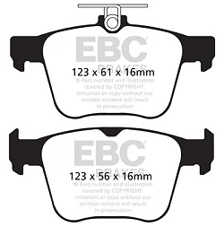 DP42173R Klocki hamulcowe YELLOWSTUFF EBC Brakes Audi Q3 S3 SQ2 TT TTS Cupra Ateca Leon Tarraco Skoda Kodiaq Superb VW Arteon Golf Passat Tiguan TRoc
