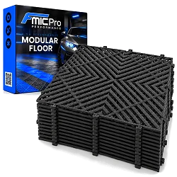 Podłoga modułowa panelowa FMIC.Pro do garażu warsztatu 40x40cm 20mm Czarny 44 sztuki