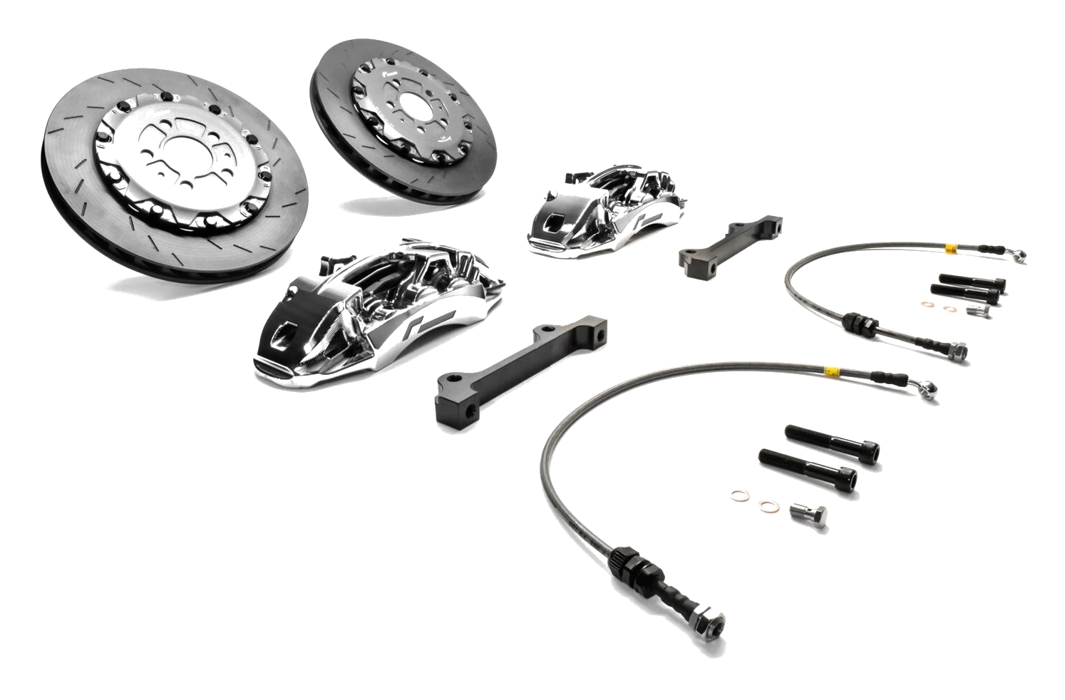RacingLine Stage 3 Big Brake Kit 380mm 6 Pot A5 Platform Yellow