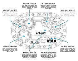 Nuke Performance zbiornik paliwa LightCell z modułem CFC do pomp bezszczotkowych 55 L