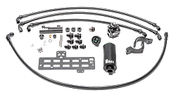 Przewody paliwowe z filtrem 10 um i regulatorem Audi R8 Lamborghini Gallardo Radium Engineering