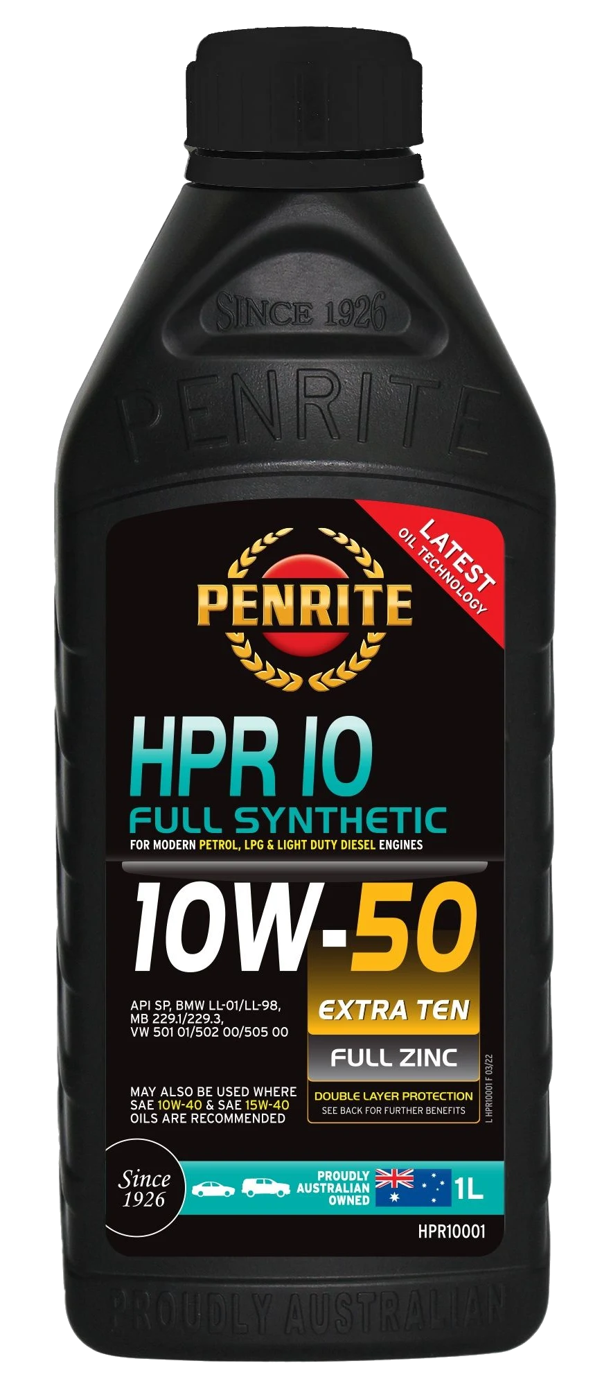 Olej silnikowy Penrite HPR 10 10W50 Full Synthetic 1L
