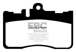 DP1622 Klocki hamulcowe ULTIMAX2 EBC Brakes Lexus LS430 XF30