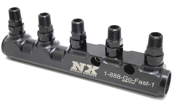 5 Port Fuel Log with Fittings Nitrous Express NX 15845