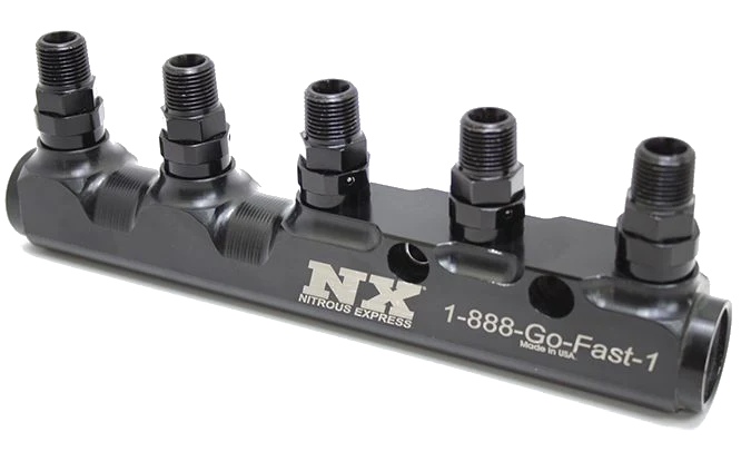 5 Port Fuel Log with Fittings Nitrous Express NX 15845