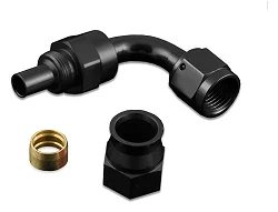 AN8 90' PTFE Końcówka paliwowa olejowa JRspec JIC