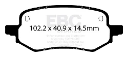 DPX2432 Klocki hamulcowe ULTIMAX2 EBC Brakes Ford Puma Mk2 Puma Mk2 ST