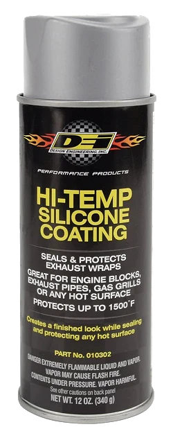 Farba żaroodporna Hi-Temp Silicone Coating Spray – aluminium DEI 010302