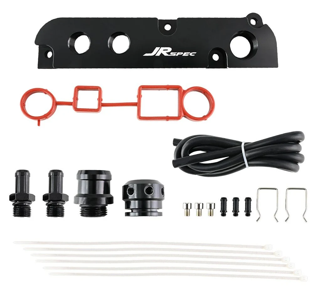 Adapter odpowietrznika pokrywy zaworów JRspec 12mm do VW Audi Seat Skoda 2.0 TFSI EA113 Gen1 Gen2
