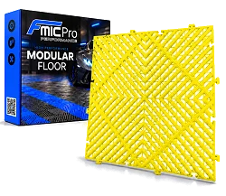 Podłoga modułowa panelowa FMIC.Pro do garażu warsztatu 40x40cm 20mm Żółty