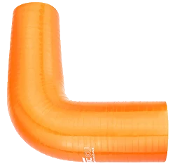 Kolanko silikonowe 90' 83mm Pomarańczowy