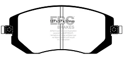 DP1661 Klocki hamulcowe ULTIMAX2 EBC Brakes Subaru Forester Forester SG5 Impreza Impreza Sport Legacy BL5 Legacy BP5 Legacy Legacy BPD Legacy BLD Legacy BRD Outback Impreza R