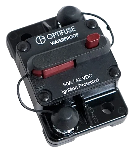 Circuit Breaker Surface Mount Manual Reset 50A 42 VDC Nitrous Express NX 15898