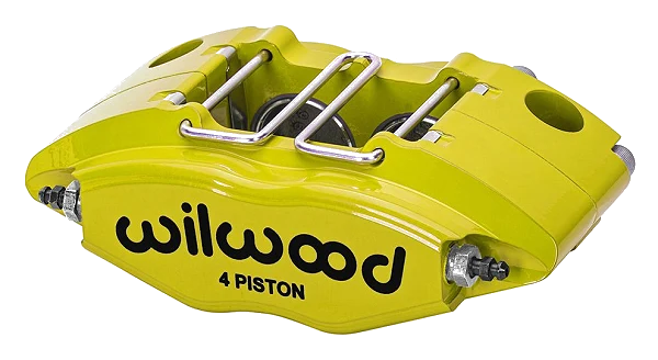Uniwersalny zacisk hamulcowy 4 tłoczkowy Wilwood 120-8729 Powerlite żółty