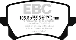 DP42278R Klocki hamulcowe YELLOWSTUFF EBC Brakes Audi RSQ3 8U RSQ3 8U Performance