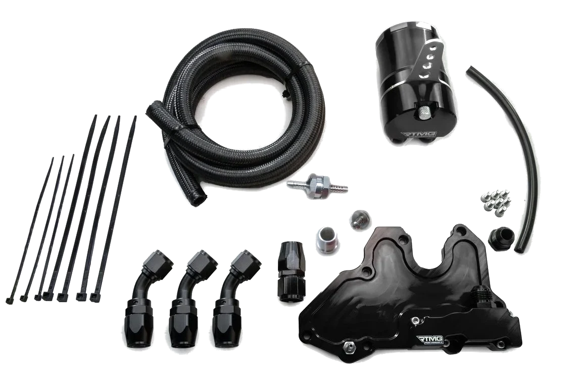 RTMG Performance Oil Catch Can Kit for 2.0 TSI EA888.4 for VW Holf 8R Small Black