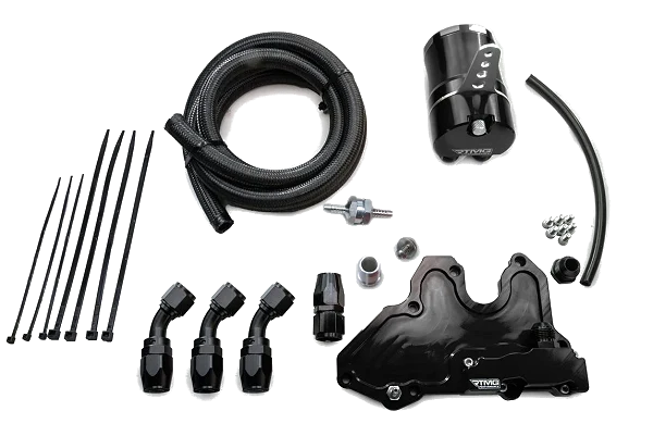 RTMG Performance Oil Catch Can Kit for 2.0 TSI EA888.4 for VW Holf 8R Small Black