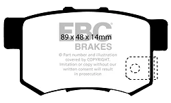 DP1193 Klocki hamulcowe ULTIMAX2 EBC Brakes Fiat Sedici Honda S2000 Accord Coupe CG Accord Euro R CL7 Accord Euro R CL1 Ascot Civic 6th Gen MB2 Civic 7th Gen ES9 Civic 7th Gen EP1 Civic 7th