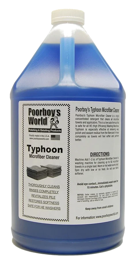 POORBOY'S WORLD Typhoon Microfiber Cleaner płyn do prania mikrofibr 3784ml